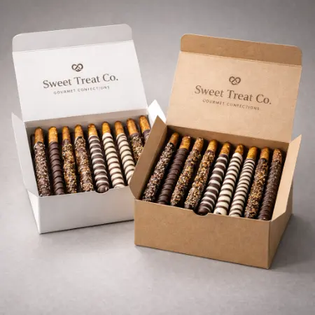 Custom Pretzel Rods Boxes 