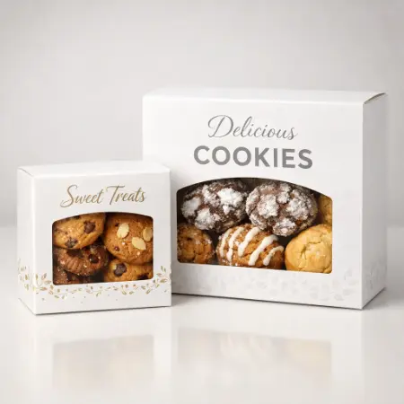 White Cookie Boxes 