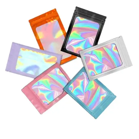 Foil Mylar Pouch Bags with PVC Windows 
