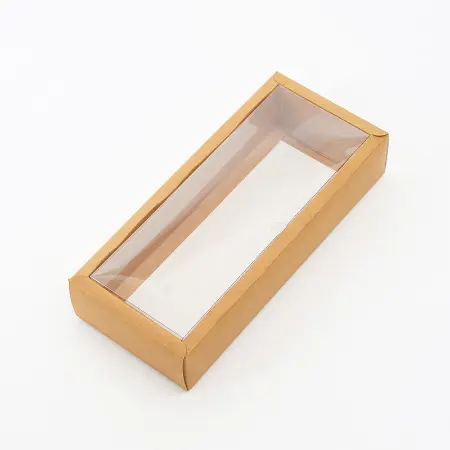 Kraft Box With Clear Lid 